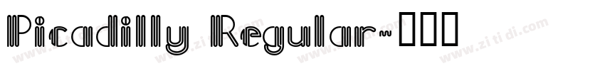 Picadilly Regular字体转换